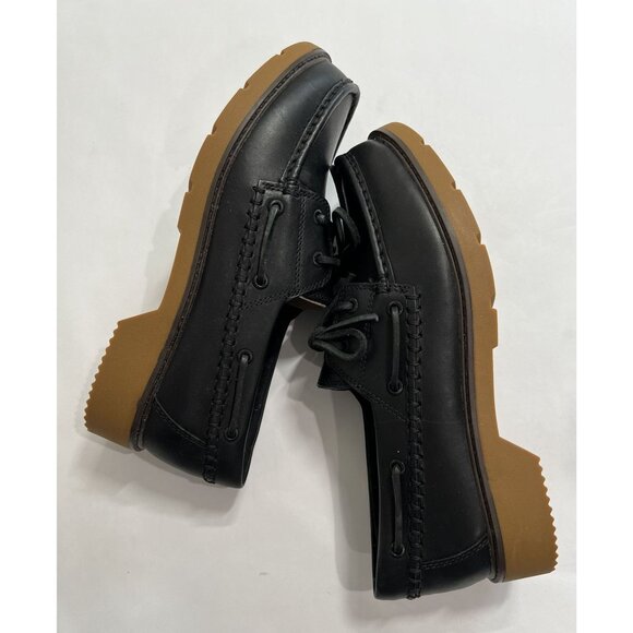 Sperry Wells Boat Shoes Topsider in Black - Picture 6 of 9